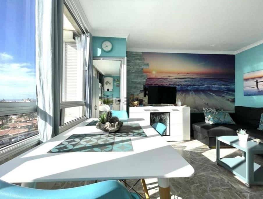 Traumhafte Wohnung Mit Panoramablick Und Pool Playa del Inglés Eksteriør bilde