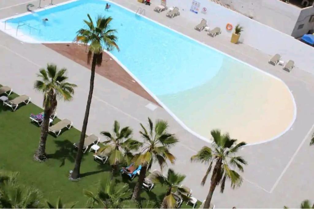 Traumhafte Wohnung Mit Panoramablick Und Pool Playa del Inglés Eksteriør bilde